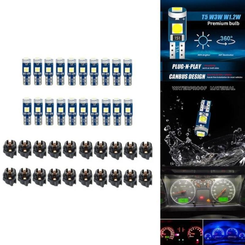 10Pcs T5 Led Bulb Canbus W3W 7 - Grow Light T5 ulasan dan harga