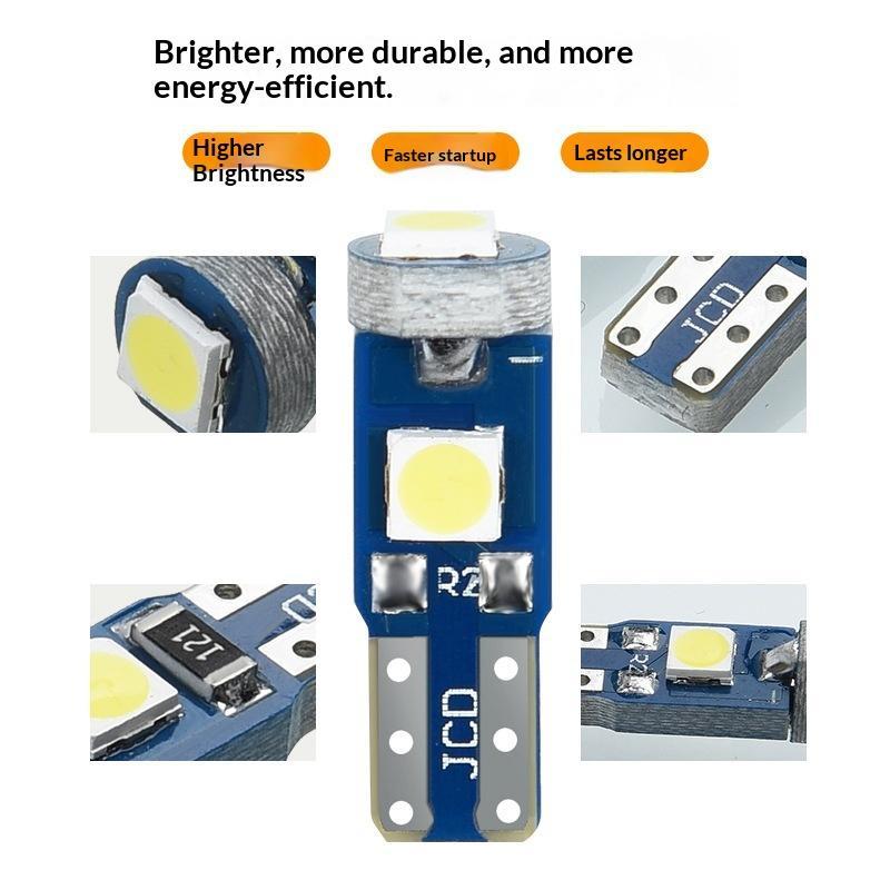 10Pcs T5 Led Bulb Canbus W3W 7 - Grow Light T5 ulasan dan harga