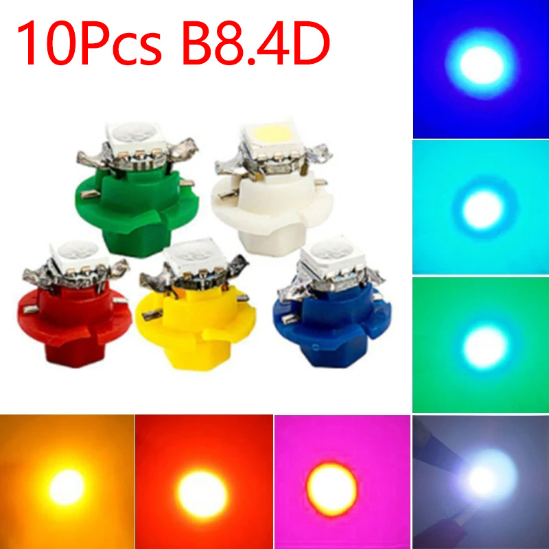 10Pcs 12V 7 Colors B8.4 Brand  - Grow Light T5 ulasan dan harga