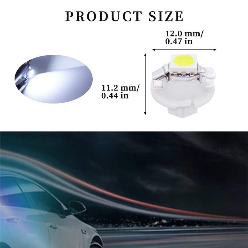 10Pcs 12V 7 Colors B8.4 Brand  - Grow Light T5 ulasan dan harga