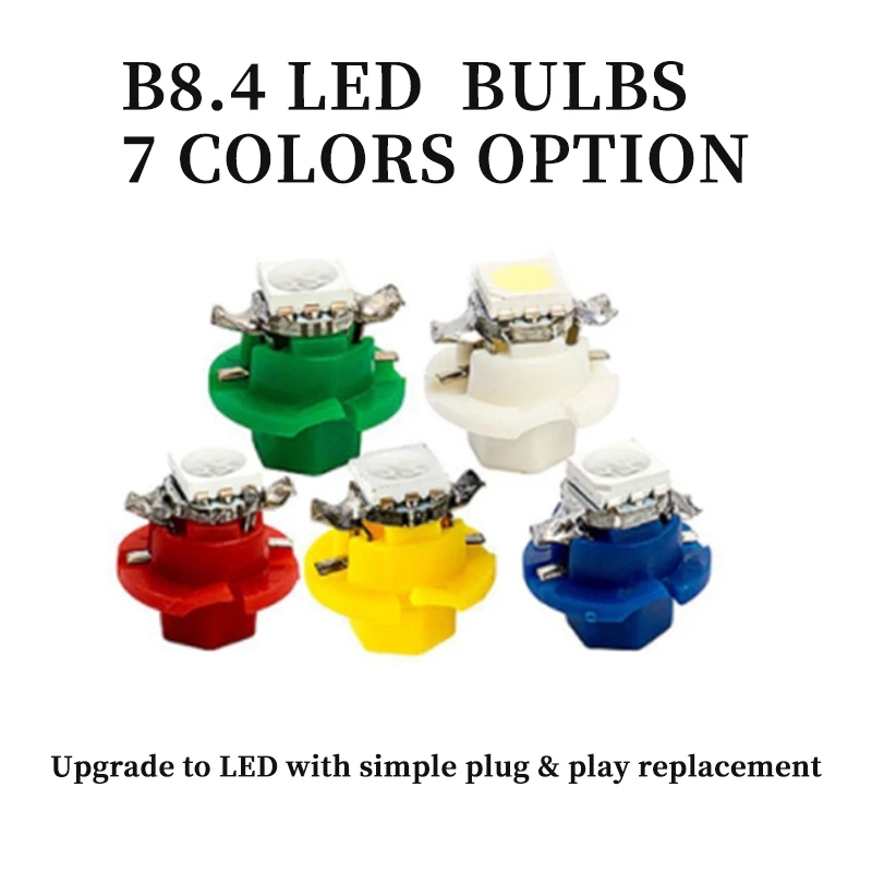 10Pcs 12V 7 Colors B8.4 Brand  - Grow Light T5 ulasan dan harga