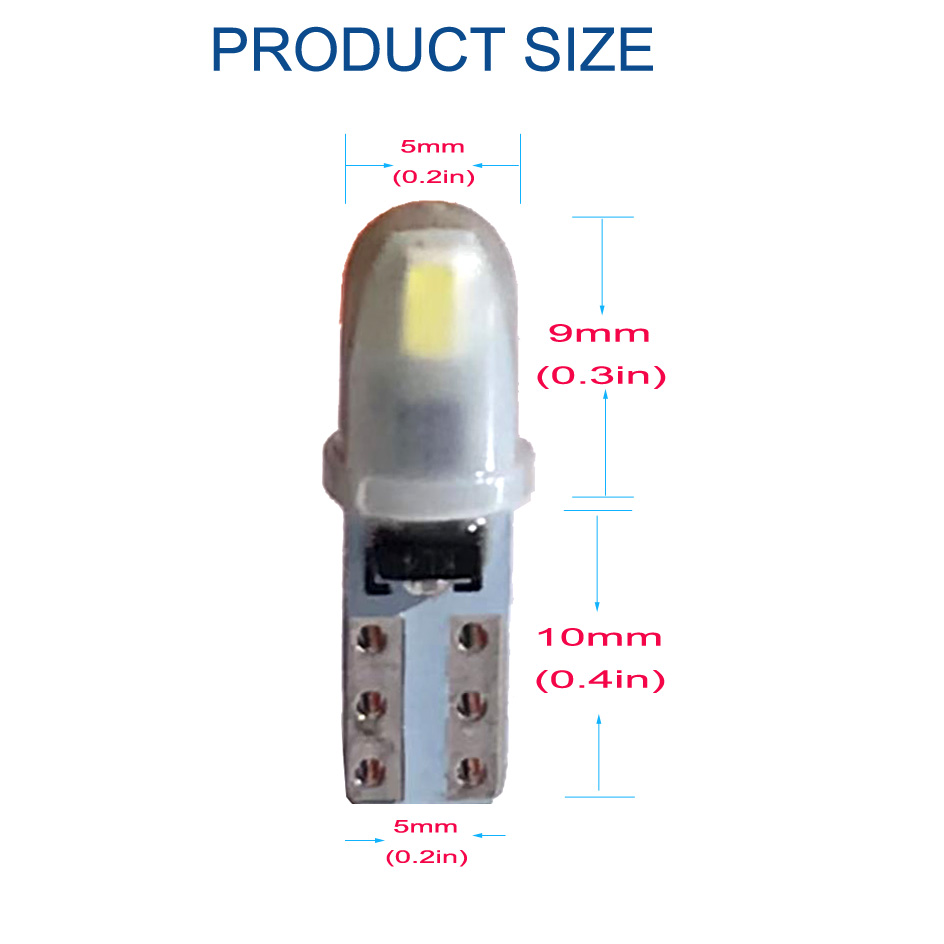 10pcs T5 PC74 B8.5 LED Canbus  - Grow Light T5 ulasan dan harga
