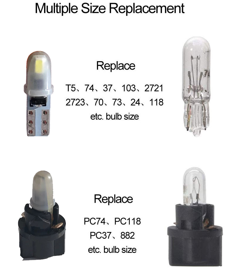 10pcs T5 PC74 B8.5 LED Canbus  - Grow Light T5 ulasan dan harga